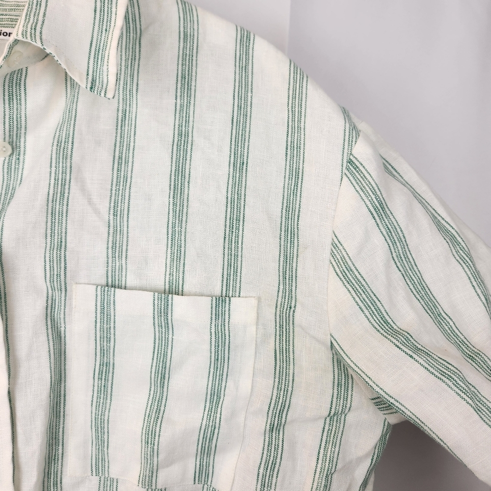 Reformation Oversized Striped Linen shirt size S like new - Picture 6 of 15